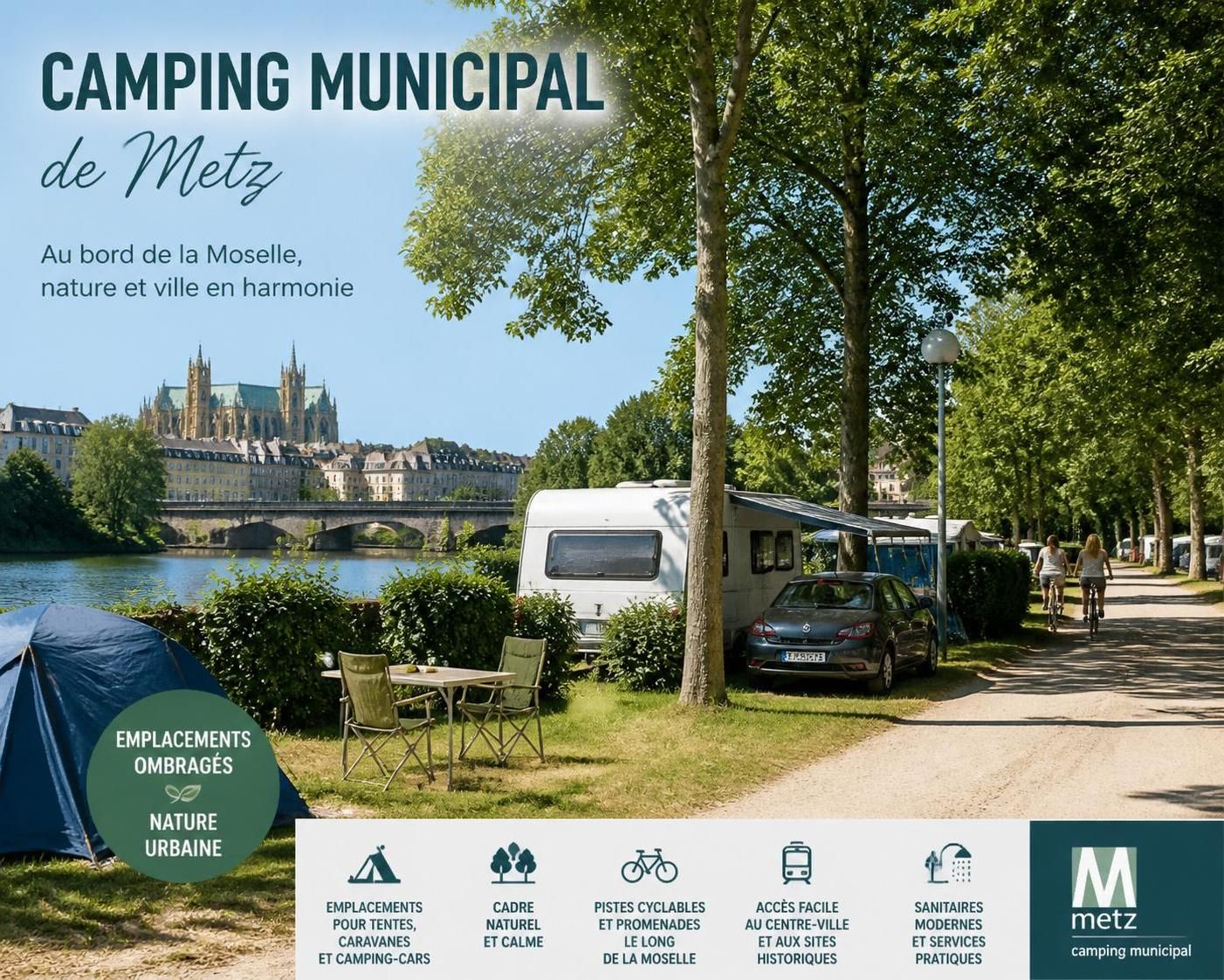 découvrez le camping municipal de metz, un havre de nature en plein cœur de la ville lorraine, idéal pour un séjour relaxant alliant confort et proximité des sites touristiques.