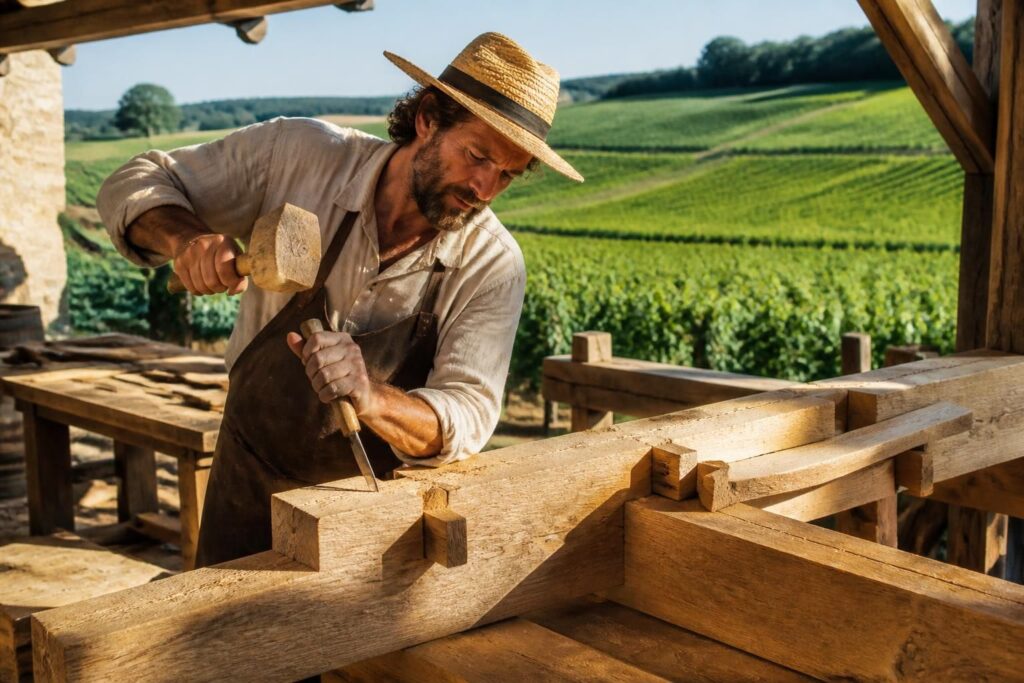 découvrez le savoir-faire ancestral des charpentiers en champagne, experts dédiés à la construction et à la restauration des bâtiments typiques du terroir.