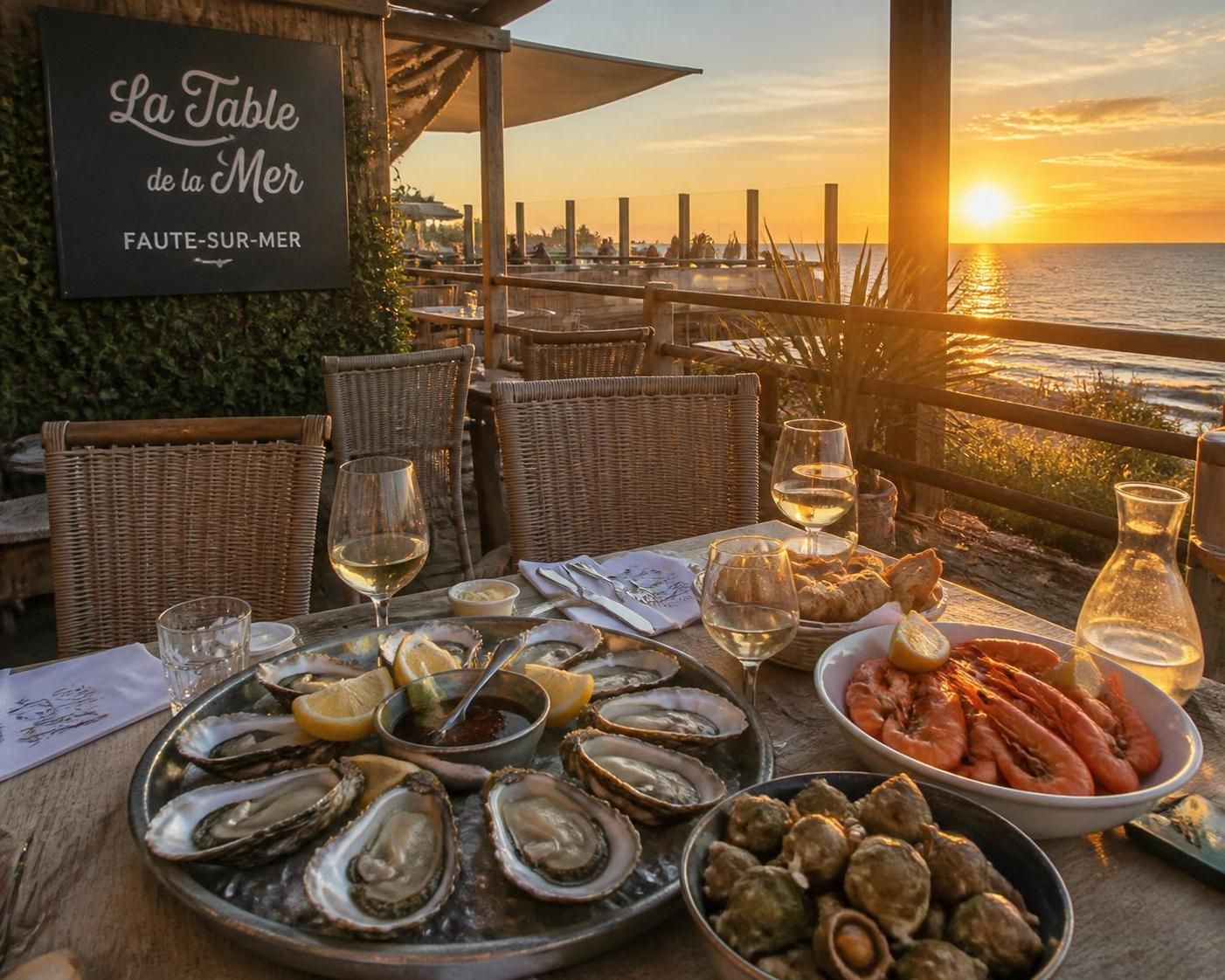 découvrez les meilleures adresses à faute-sur-mer pour savourer des fruits de mer frais et délicieux tout en profitant d'une vue imprenable sur l’océan.
