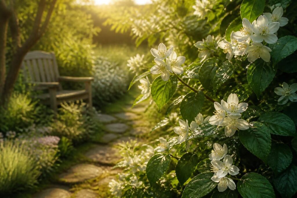 découvrez comment le jasmin, par son parfum envoûtant et ses fleurs délicates, apporte bien-être et sérénité à votre jardin, créant un lieu de détente et d'harmonie.