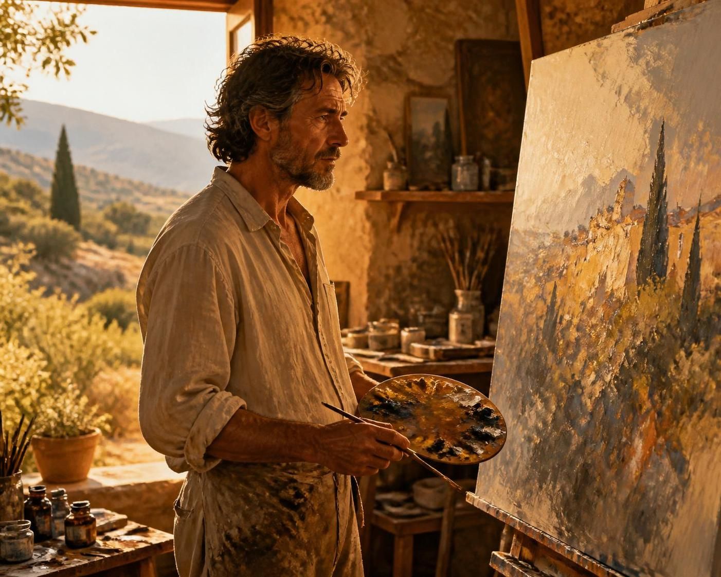 découvrez comment la quête obsessionnelle de la beauté peut plonger un peintre dans un profond désespoir et une souffrance intérieure intense.