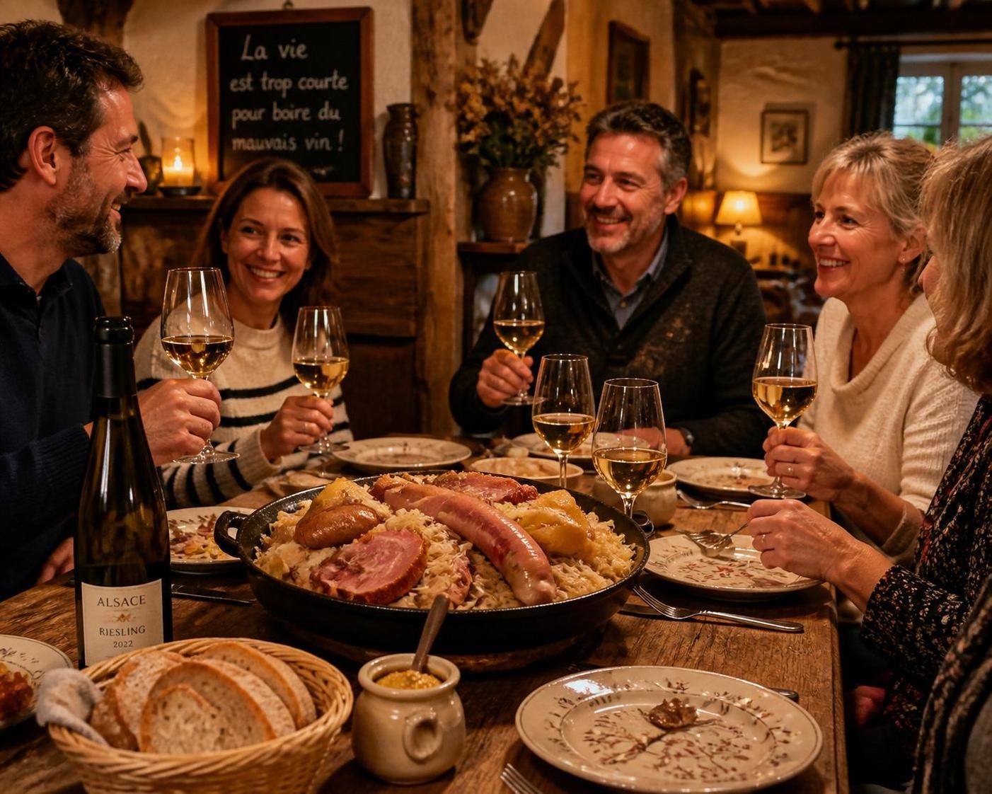découvrez quel vin choisir pour accompagner une choucroute et sublimer ce plat traditionnel alsacien avec harmonie et goût.