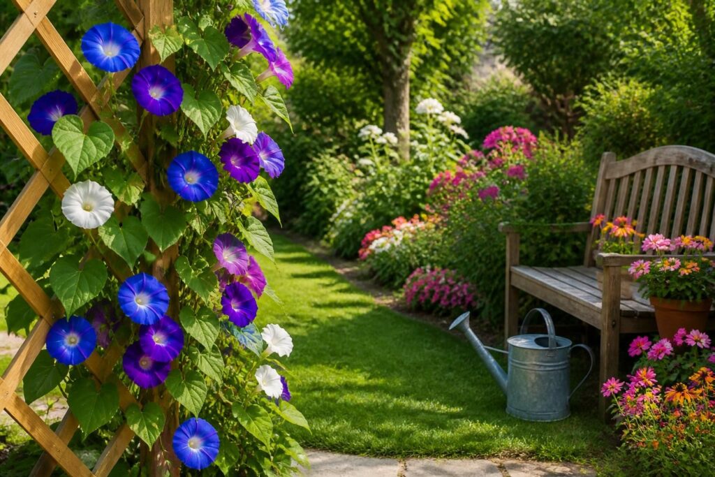 découvrez comment intégrer l'ipomée, plante grimpante colorée, dans votre jardin d'été pour apporter charme et fraîcheur à votre espace extérieur.