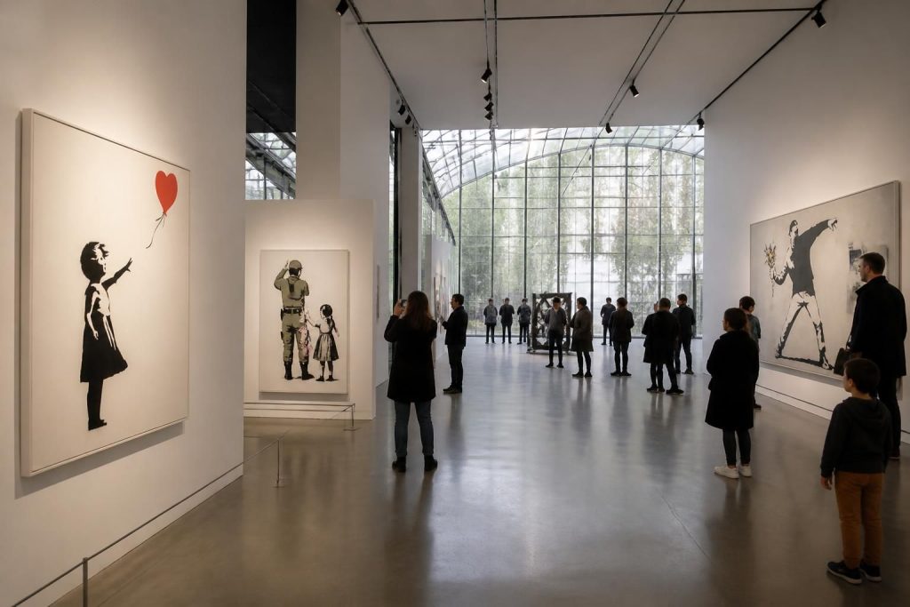 découvrez le musée banksy - the world of banksy à paris, une immersion unique dans l'univers de l'art de rue. visitez l'exposition, explorez les œuvres emblématiques et obtenez toutes les informations pratiques pour organiser votre visite.