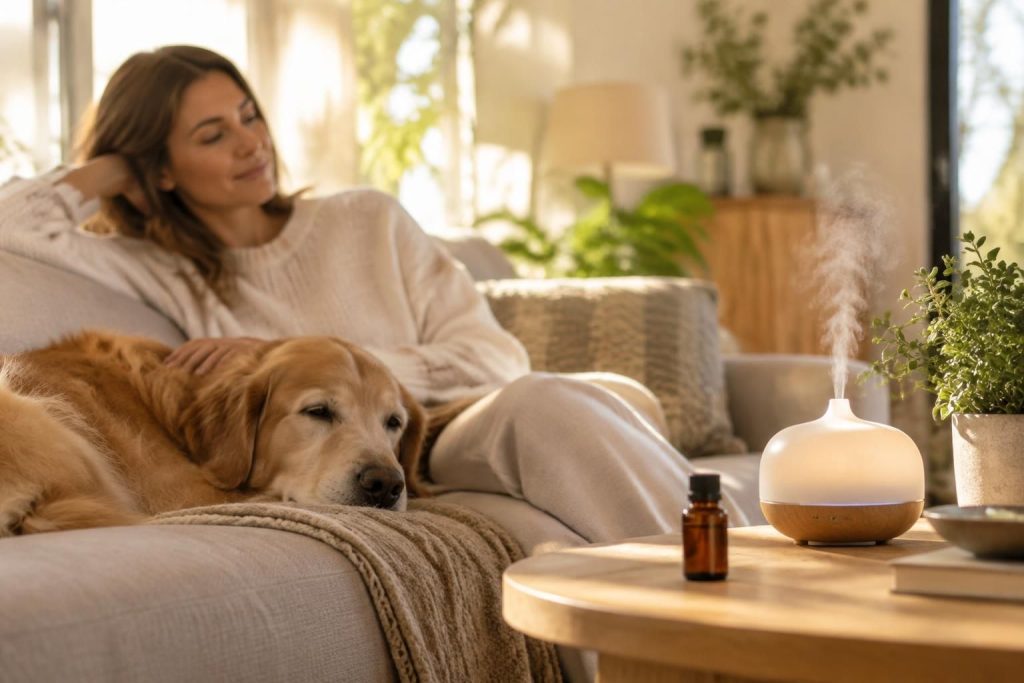 découvrez comment les huiles essentielles peuvent contribuer à apaiser le stress chez l’humain et l’animal, avec des conseils d’utilisation adaptés et des précautions essentielles.