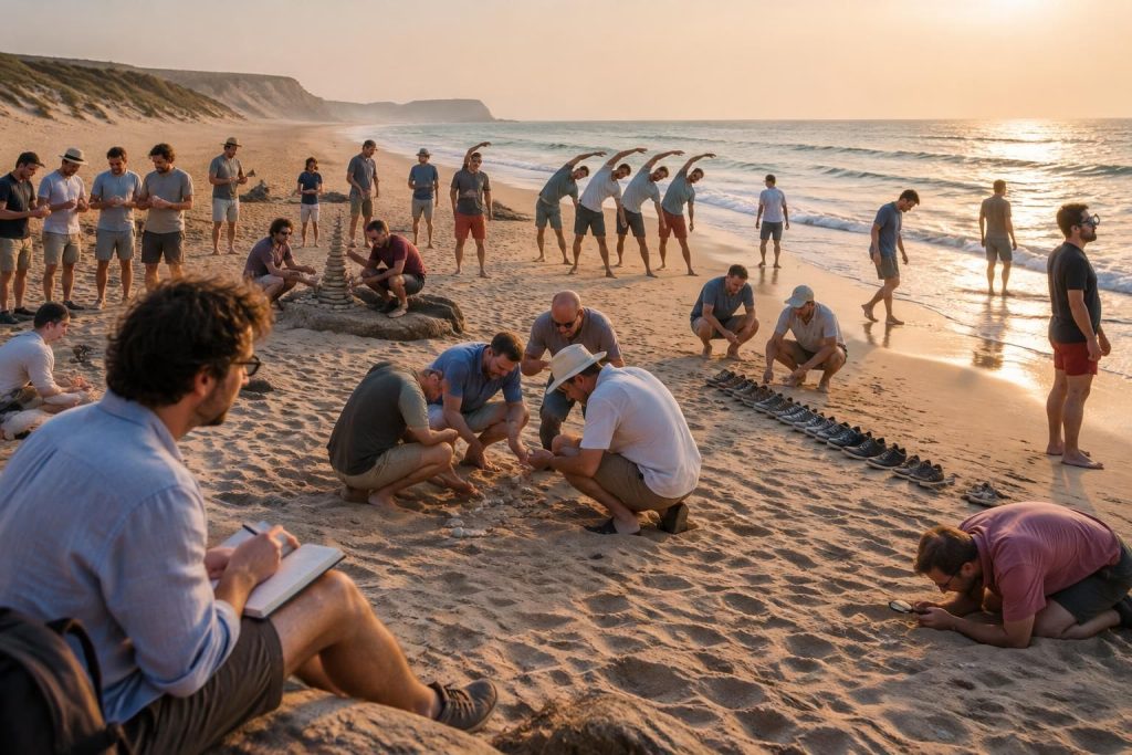 que font 36 hommes sur la plage ? découvrez le décryptage de cette scène étonnante et les observations insolites qu’elle révèle.